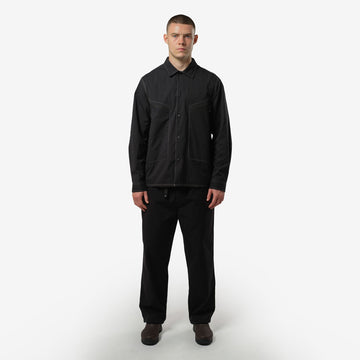 Purple Mountain Observatory L/S Trail Shirt Overshirt Black - Parasol Store