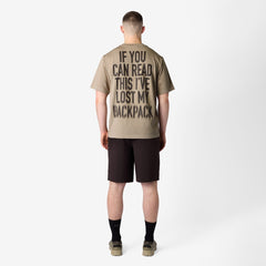 Purple Mountain Observatory Lost My Backpack SS Tee Concrete - Parasol Store