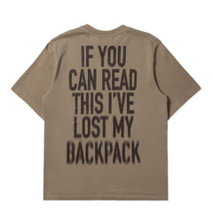 Purple Mountain Observatory Lost My Backpack SS Tee Concrete - Parasol Store