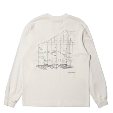 Purple Mountain Observatory Map Projections LS Tee White - Parasol Store