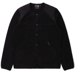 ​Purple Mountain Observatory Micro Fleece Cardigan Black