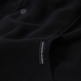 ​Purple Mountain Observatory Micro Fleece Cardigan Black 