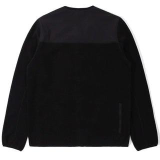 ​Purple Mountain Observatory Micro Fleece Cardigan Black 