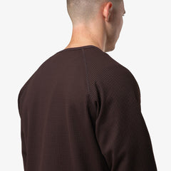 Purple Mountain Observatory Waffle L/S Tee Chocolate - Parasol Store