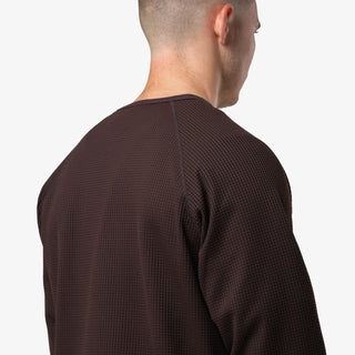 Purple Mountain Observatory Waffle L/S Tee Chocolate