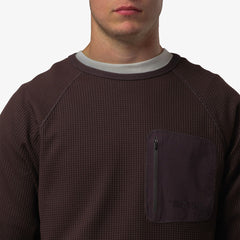 Purple Mountain Observatory Waffle L/S Tee Chocolate - Parasol Store
