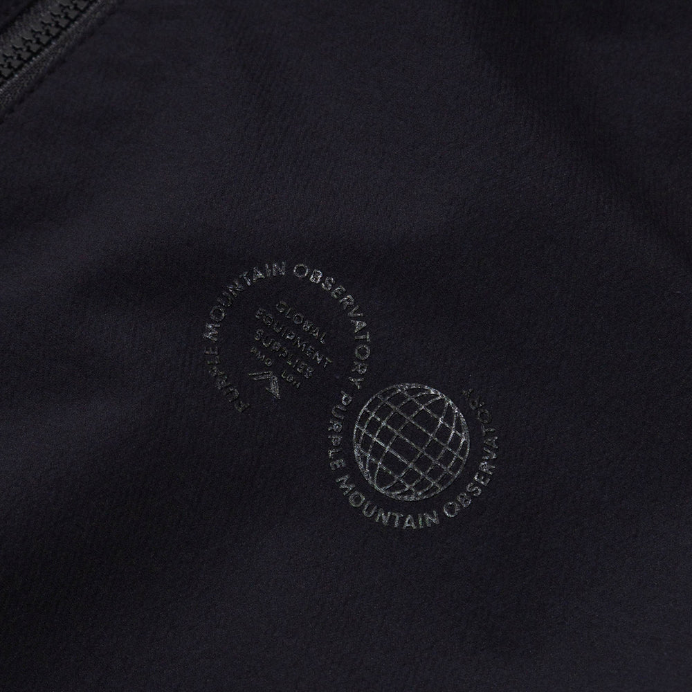 Purple Mountain Observatory Soft Shell Advanded Funnel Jacket Black - Parasol Store