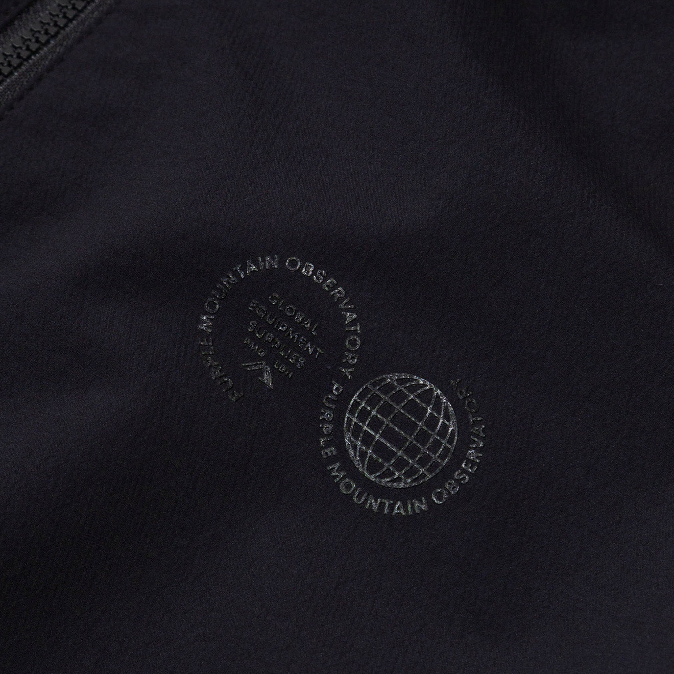Purple Mountain Observatory Soft Shell Advanded Funnel Jacket Black - Parasol Store