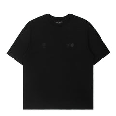 Purple Mountain Observatory Tonal Logo S/S Tee Black