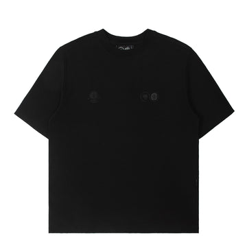 Purple Mountain Observatory Tonal Logo S/S Tee Black