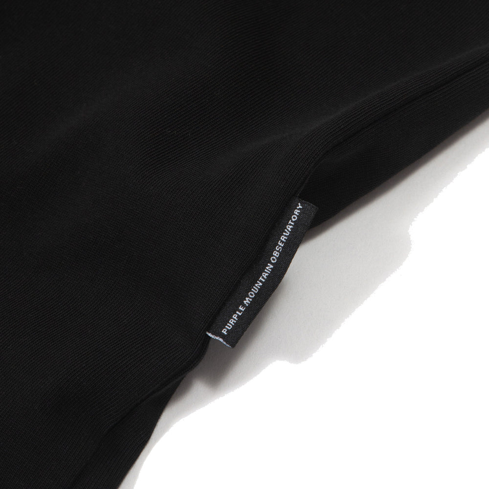 Purple Mountain Observatory Tonal Logo S/S Tee Black - Parasol Store