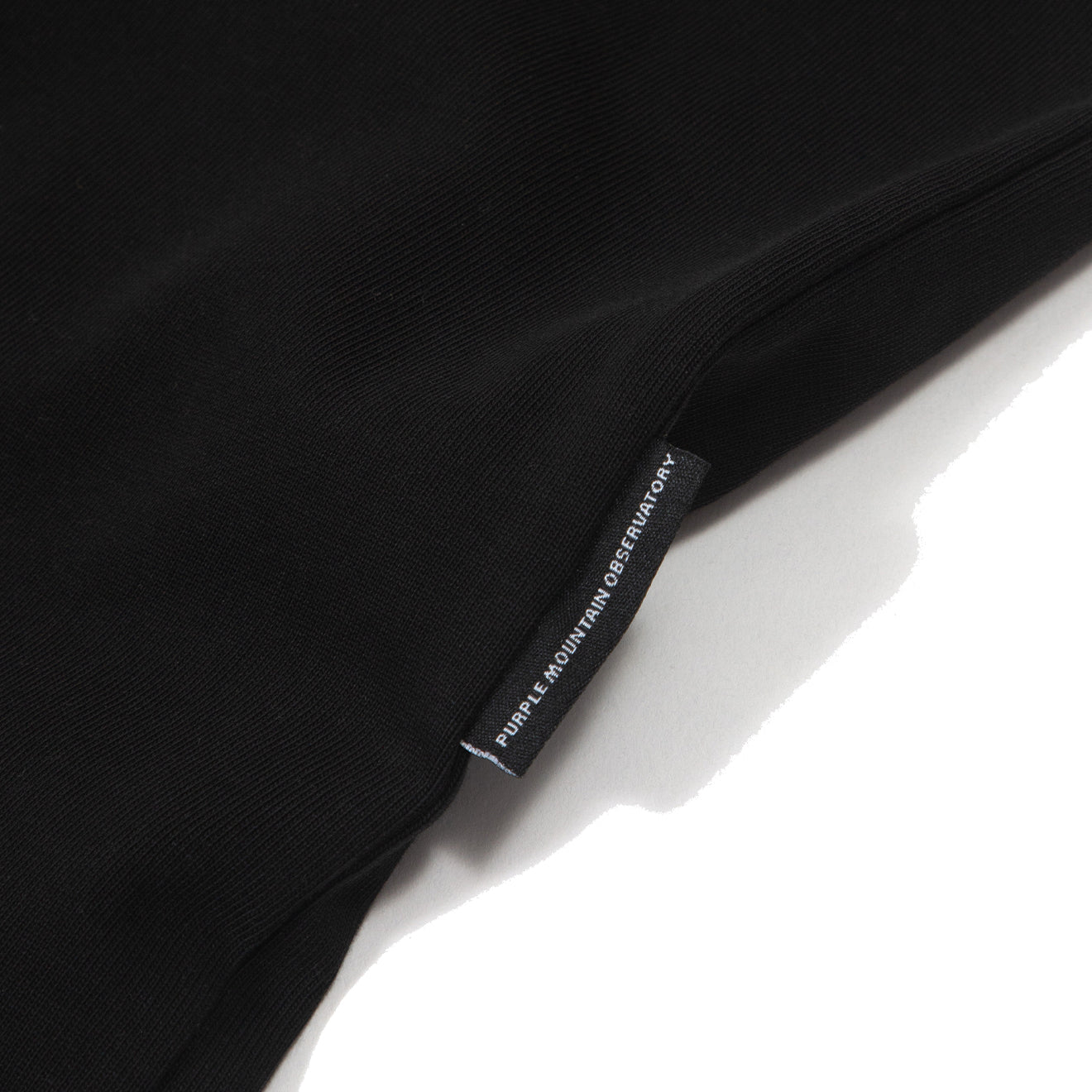 Purple Mountain Observatory Tonal Logo S/S Tee Black - Parasol Store