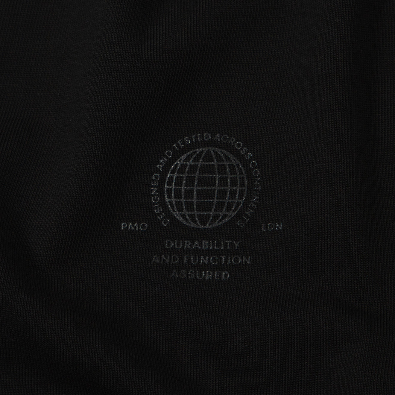 Purple Mountain Observatory Tonal Logo S/S Tee Black - Parasol Store