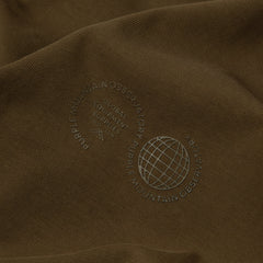 Purple Mountain Observatory Tonal Logo S/S Tee Khaki - Parasol Store