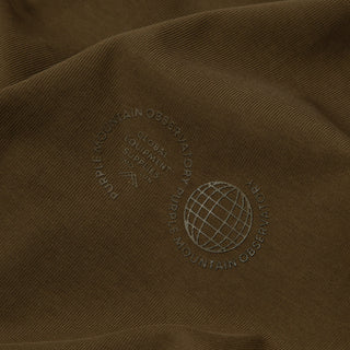 Purple Mountain Observatory Tonal Logo S/S Tee Khaki - Parasol Store