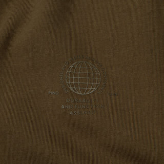 Purple Mountain Observatory Tonal Logo S/S Tee Khaki - Parasol Store
