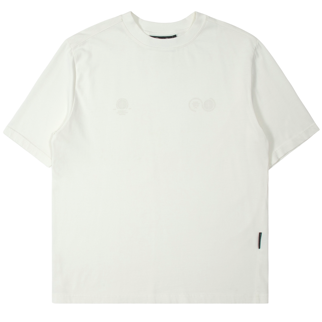 Purple Mountain Observatory Tonal Logo S/S Tee White - Parasol Store