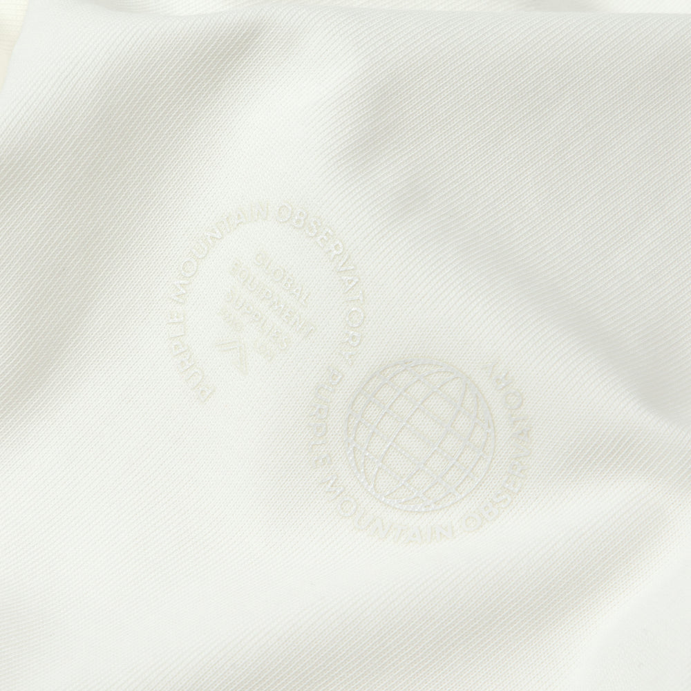 Purple Mountain Observatory Tonal Logo S/S Tee White - Parasol Store
