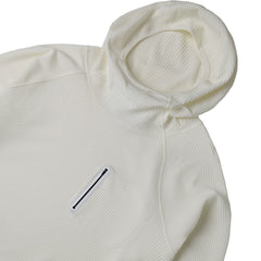 Purple Mountain Observatory Waffle Balaclava Hoody White - Parasol Store