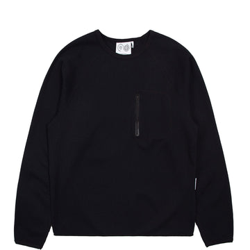 Purple Mountain Observatory Waffle L/S Tee Black
