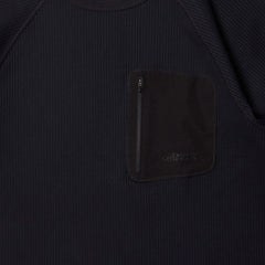 Purple Mountain Observatory Waffle L/S Tee Black
