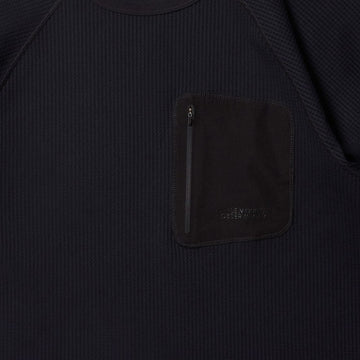Purple Mountain Observatory Waffle L/S Tee Black