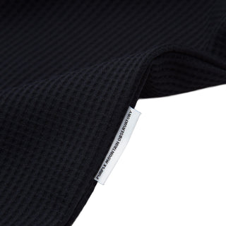 Purple Mountain Observatory Waffle L/S Tee Black - Parasol Store