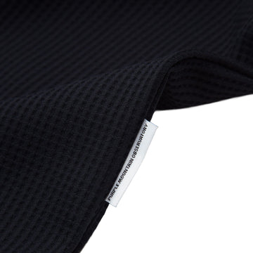 Purple Mountain Observatory Waffle L/S Tee Black - Parasol Store