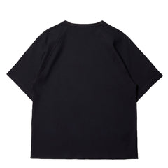 Purple Mountain Observatory Waffle SS Crew T-Shirt Black