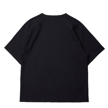 Purple Mountain Observatory Waffle SS Crew T-Shirt Black