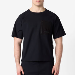 Purple Mountain Observatory Waffle SS Crew T-Shirt Black