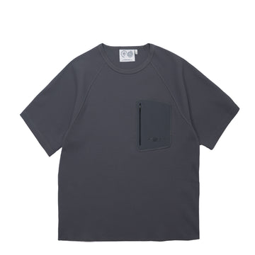 Purple Mountain Observatory Waffle SS Crew Charcoal - Parasol Store