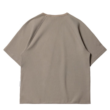 Purple Mountain Observatory Waffle SS Crew T-Shirt Concrete