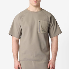 Purple Mountain Observatory Waffle SS Crew T-Shirt Concrete