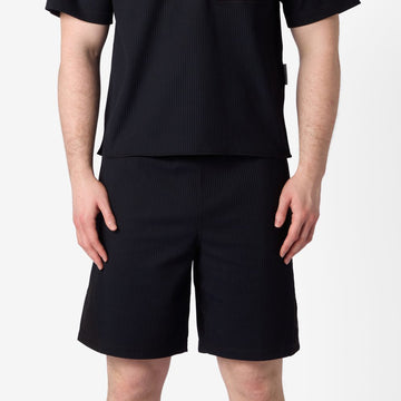 Purple Mountain Observatory Waffle Short Black