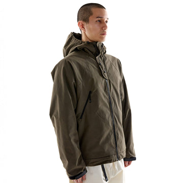 Purple Mountain Observatory Waxed Cygnus Jacket Washwax Khaki - Parasol Store