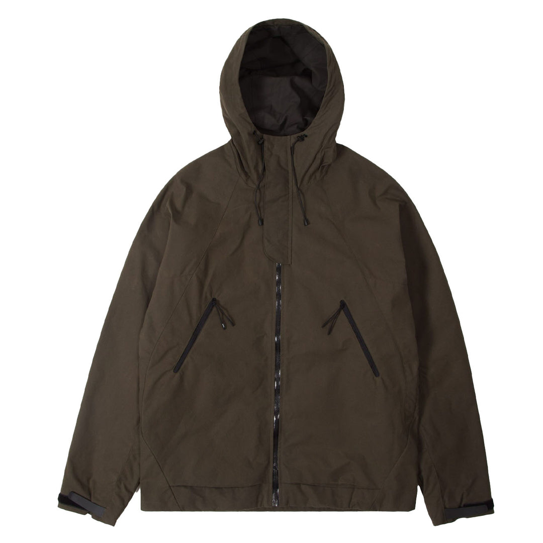 Purple Mountain Observatory Waxed Cygnus Jacket Washwax Khaki - Parasol Store