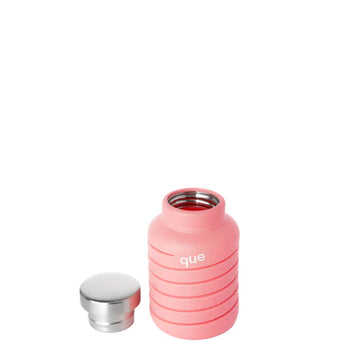 Que Bottle Collapsible Water Bottle 568ml Coral Pink