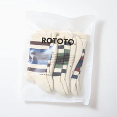 ROTOTO 3 Pack Everyday Athletic Socks Pack B Multi - Parasol Store