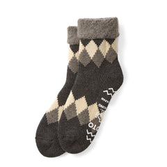 ROTOTO Comfy Room Socks Diamond Dark Gray / Charcoal - Parasol Store