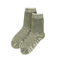 ROTOTO Double Face Room Socks Shaggy Pile Moss Green - Parasol Store