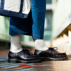 ROTOTO Double Face Mini Crew Socks Organic Cotton Olive - Parasol Store