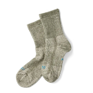 ROTOTO Double Face Mini Crew Socks Organic Cotton Olive