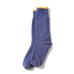 ROTOTO Reversible Pile Socks Blue / Light Yellow - Parasol Store