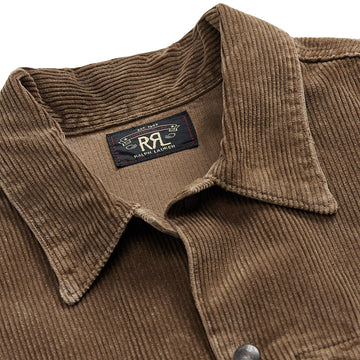 RRL By Ralph Lauren Corduroy Overshirt Repaired Brown