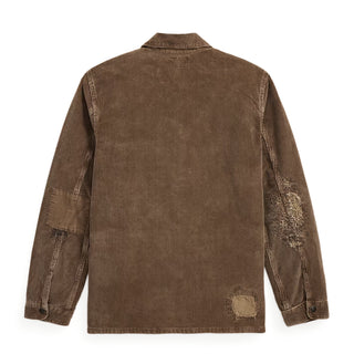 RRL By Ralph Lauren Corduroy Overshirt Repaired Brown