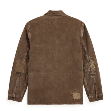 RRL By Ralph Lauren Corduroy Overshirt Repaired Brown