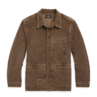RRL By Ralph Lauren Corduroy Overshirt Repaired Brown