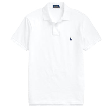 Polo Ralph Lauren Custom Slim Fit Mesh Polo White