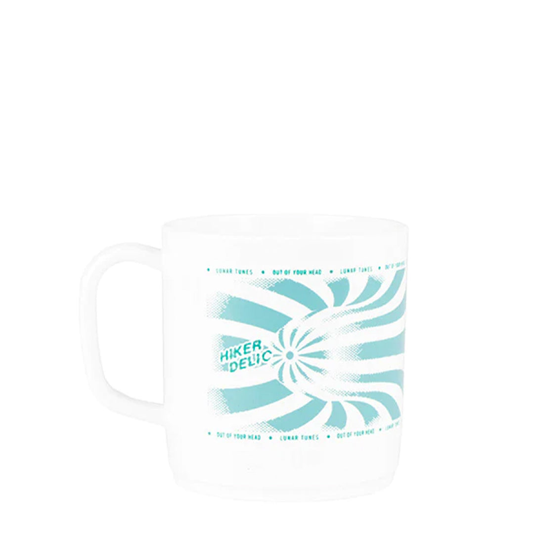 Hikerdelic Rave Flyer Mug - White - Parasol Store